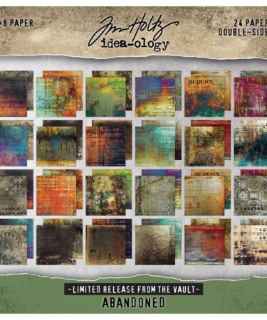 Tim Holtz Paper Stash 2025 Vault Release 8"X8" - Abandoned