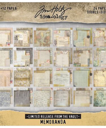Tim Holtz Paper Stash 2025 Vault Release 12"X12" - Memoranda