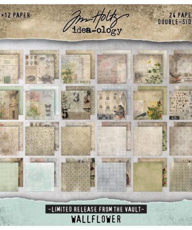 Tim Holtz Paper Stash 2025 Vault Release 12"X12" - Wallflower