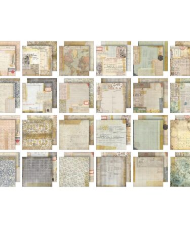 Alternative view of Tim Holtz Paper Stash 2025 Vault Release 8"X8" - Memoranda