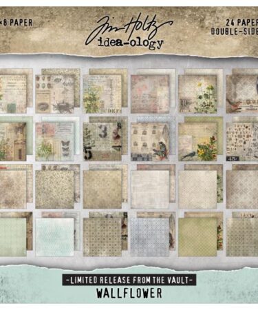 Tim Holtz Paper Stash 2025 Vault Release 8"X8" - Wallflower