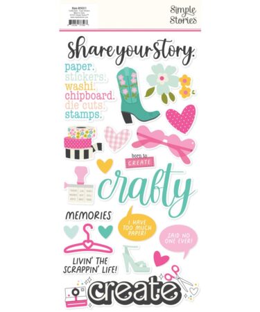 Alternative view of Simple Stories - Collezione Crafty Babe - Foam Stickers