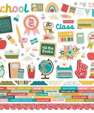 Simple Stories - Collezione Book Fair - Cardstock Stickers