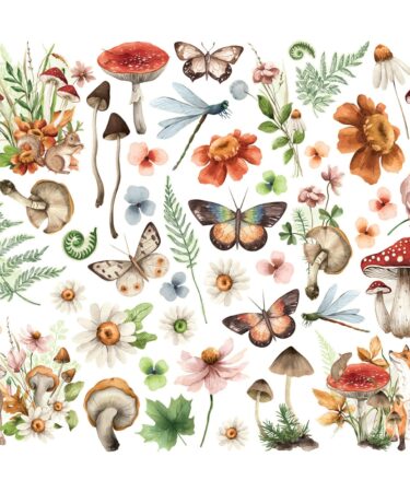 Alternative view of Simple Stories - Collezione Simple Vintage Woodlands - Floral Bits & Pieces