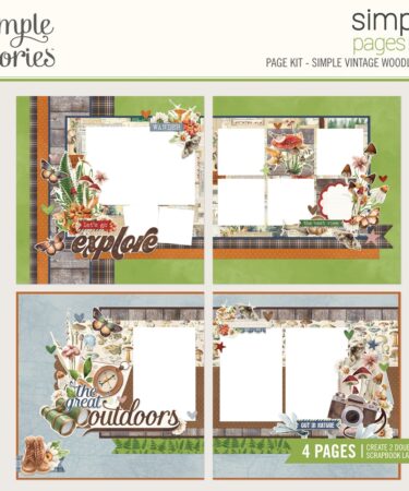 Simple Stories - Collezione Simple Vintage Woodlands - Simple Pages Page Kit