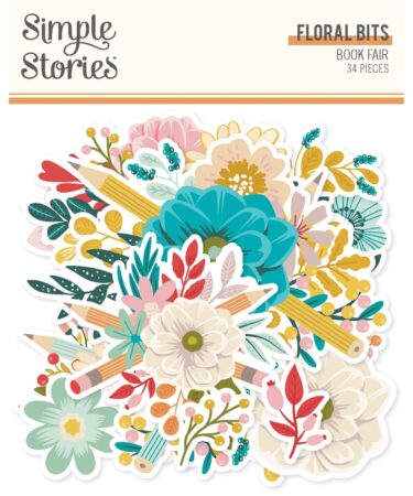 Simple Stories - Collezione Book Fair - Floral Bits & Pieces