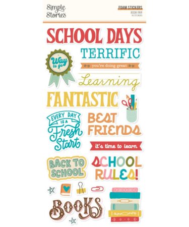 Simple Stories - Collezione Book Fair - Foam Stickers