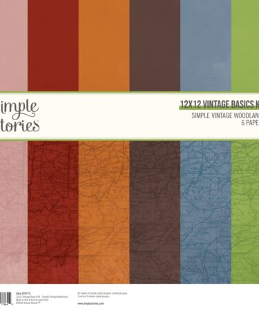 Simple Stories - Collezione Simple Vintage Woodlands - 12x12 Vintage Basics Kit