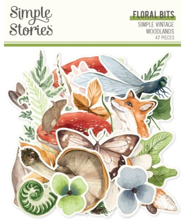 Simple Stories - Collezione Simple Vintage Woodlands - Floral Bits & Pieces