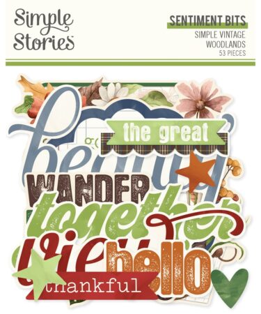 Simple Stories - Collezione Simple Vintage Woodlands - Sentiment Bits & Pieces