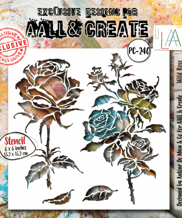AALL & CREATE - Stencil -  Wild Rose