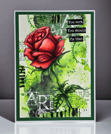 Alternative view of AALL & CREATE - Stencil -  Wild Rose