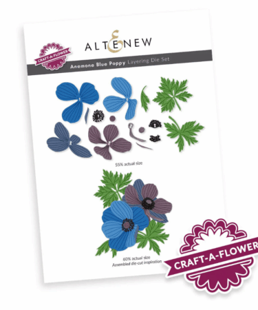 ALTE NEW - Craft-A-Flower: Anemone Blue Poppy Layering Die Set