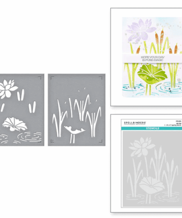 SPELLBINDERS -Lily Pad Stencil