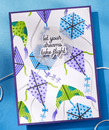 Alternative view of SPELLBINDERS -Soaring Sentiments Press Plate & Die Set