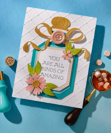 Alternative view of SPELLBINDERS -Flower Mini 3D Wax Seal