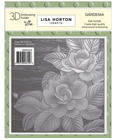 Lisa Horton Crafts Embossing Folder 6"X6" - Gardenia