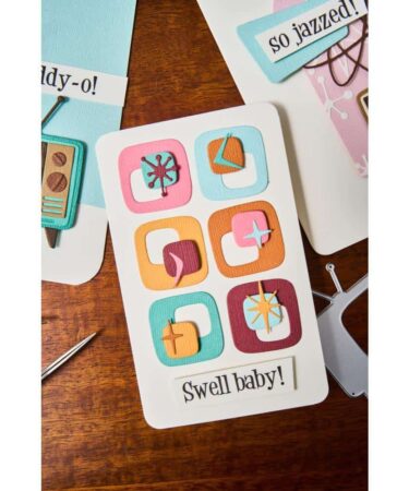 Alternative view of Sizzix Thinlits Die Set 31/Pkg by Tim Holtz - Vault Atomic Retro