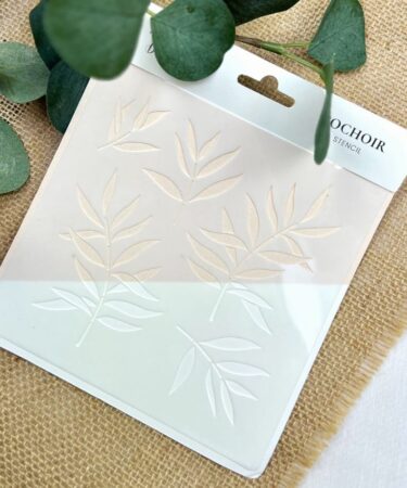 Florilèges Design -Collezione Harmonie - stencil 15 x 15 cm FEUILLAGES SOUPLES