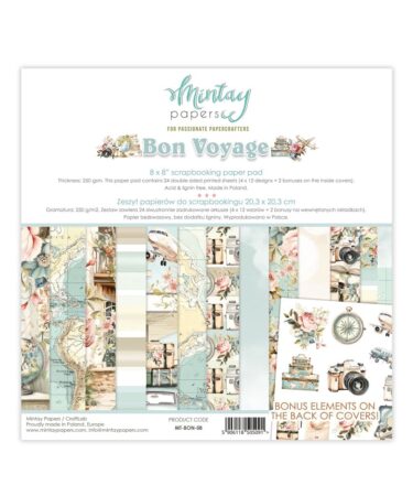 MINTAY - Collezione Bon Voyage -Pad 20x20 cm (8"x8")