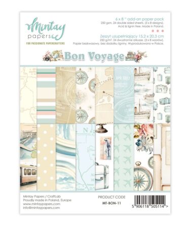 MINTAY - Collezione Bon Voyage - Add-On Paper Pack (6"x8")