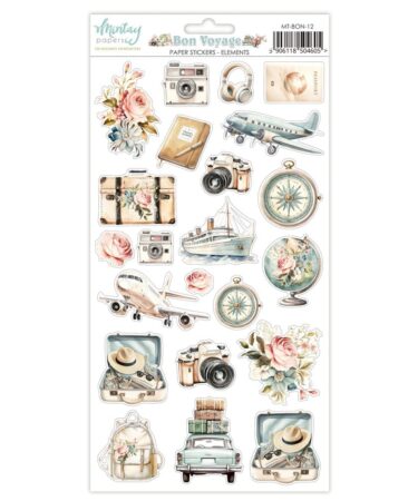 MINTAY - Collezione Bon Voyage -Paper Stickers - Element (6"x12")