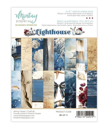 MINTAY - Collezione Lighthouse -Add-On Paper Pack (6"x8")