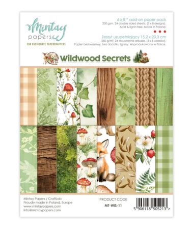 MINTAY - Collezione Wildwood Secrets- Add-On Paper Pack (6"x8")