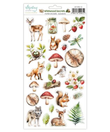 MINTAY - Collezione Wildwood Secrets- Paper Stickers - Element (6"x12")