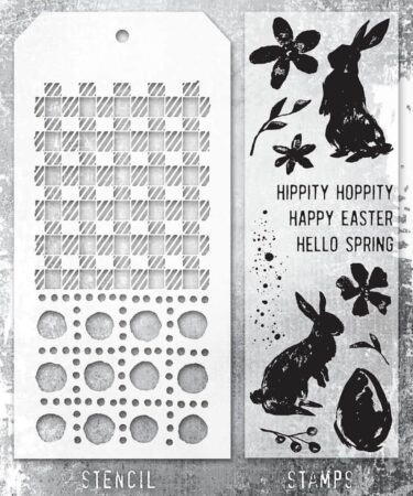Tim Holtz Mixed-Media Stamps & Stencil - Set #63 Spring Shadows