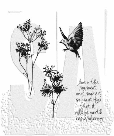 Tim Holtz Cling Stamps 7"X8.5" - Nature's Moments