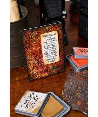 Alternative view of Sizzix Textured Impressions Embossing Folder by Tim Holtz - Vault Gears