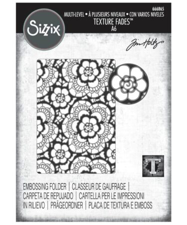Sizzix Textured Impressions Embossing Folder by Tim Holtz  - Vault Lace