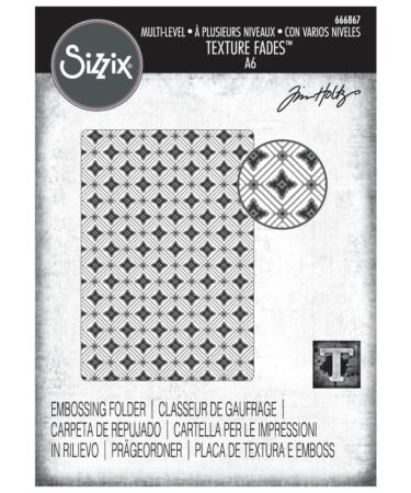 Sizzix Textured Impressions Embossing Folder by Tim Holtz - Vault Diamonds