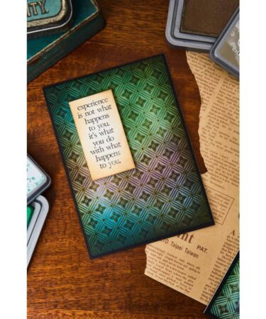 Alternative view of Sizzix Textured Impressions Embossing Folder by Tim Holtz - Vault Diamonds