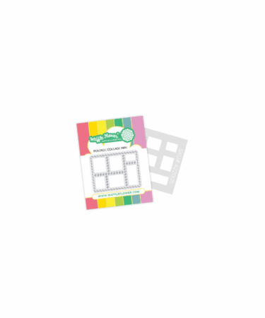 WAFFLE FLOWER - Postage Collage Miniature Die-n-stencil
