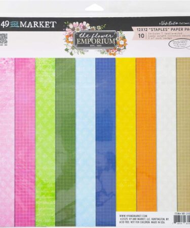 49 And Market  Collezione The Flower Emporium By Vicki Boutin -Collection Pack Staples 12"X12"