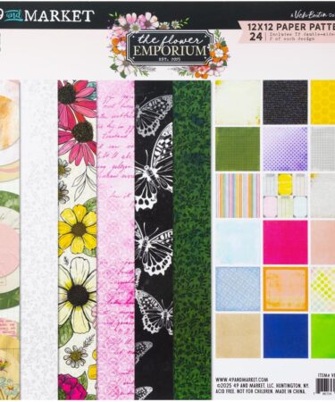49 And Market  Collezione The Flower Emporium By Vicki Boutin - 12"X12" Paper Pad
