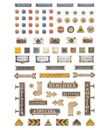 Alternative view of 49 And Market - Collezione Rust & Revs 2.0-  Epoxy Stickers
