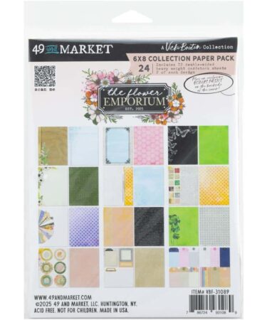 49 And Market  Collezione The Flower Emporium By Vicki Boutin -Collection Pack 6"X8"