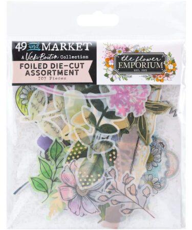 49 And Market  Collezione The Flower Emporium By Vicki Boutin -Foiled Die-Cuts