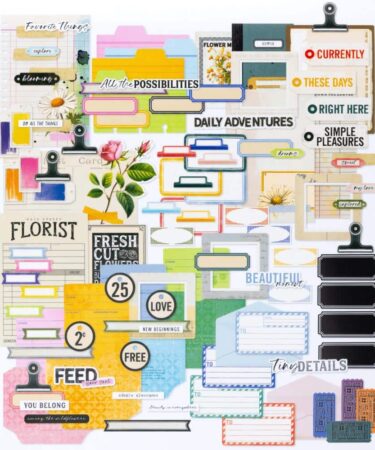 Alternative view of 49 And Market  Collezione The Flower Emporium By Vicki Boutin -Die-Cuts Journaling