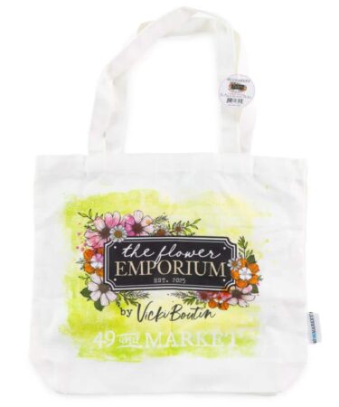 49 And Market  Collezione The Flower Emporium By Vicki Boutin -Tote Bag W/Handle