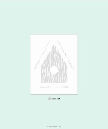 Concord & 9th - Birdhouse Blossoms Embossing Folder (2D)