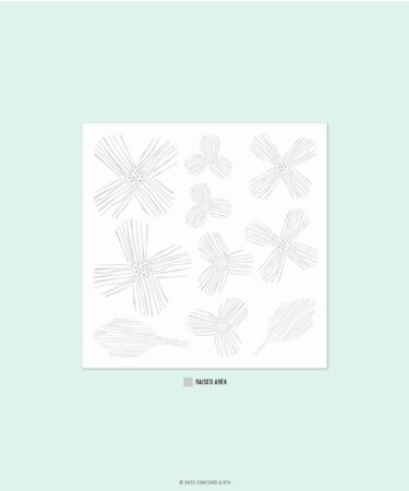 Concord & 9th - Paper Posy Embossing Folder (2D) 6 x 6