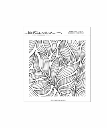 Concord & 9th - Kristina Werner - Long Line Leaves Background Stamp (6 x 6)