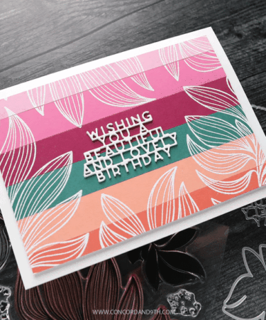 Alternative view of Concord & 9th - Kristina Werner - Long Line Leaves Stamp Set (6 x 8)