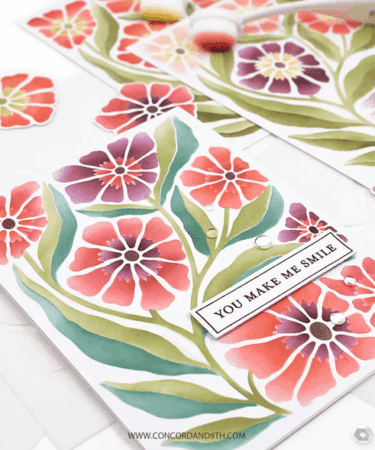 Alternative view of Concord & 9th - Petal Print Stencil Pack (4 qty; 4.75 x 6)