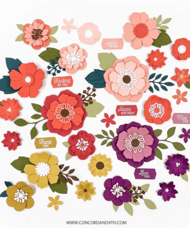 Alternative view of Concord & 9th - Paper Posy Dies