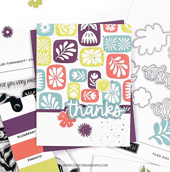 Concord & 9th - Tiled Turnabout™ Stamp Set (6 x 6) - immagine 2